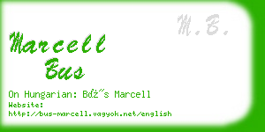 marcell bus business card
